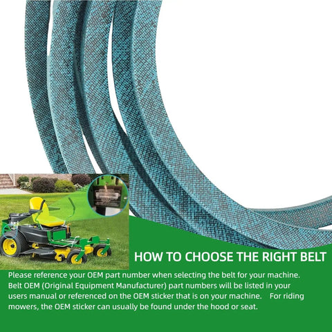 Aramid Drive Belt For Mower Five-Eighths Inch By Ninety-Seven Inch Heavy-Duty Replacement M151276 lawn mower compatibility guide