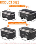 Rear Bike Rack Bag With Rain Cover Waterproof 7L 9L 10L 12L Pannier For Commuter Travel And Outdoor Use Durable PU Leather And Polyester