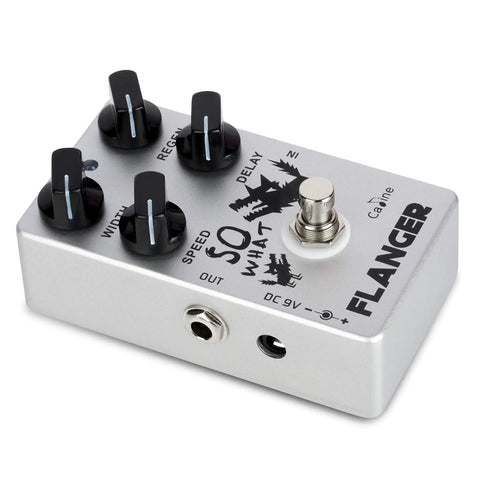 Classic Flanger Guitar Effects Pedal With Analog BBD Circuit Four Knobs Speed Regen Width Delay For Shapeable Tones