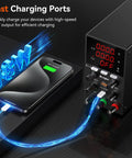 Pro Grade Adjustable Bench Power Supply 30V 10A With Switching Regulated Output Intelligent Charging Mode Real Time Ah Display