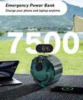 Three In One Portable Ceiling Fan And Camp Lantern With Hanging Hook Remote And USB Power Bank for outdoor use