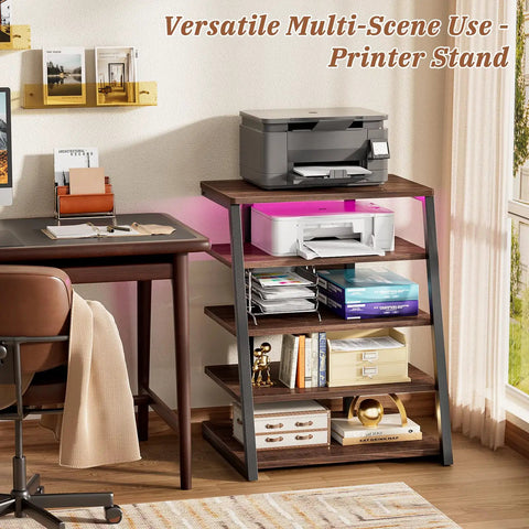 Rock Solid AV Media Stand With Zero Stress Assembly And Five Tier Adjustable Shelves For Stereo Racks And Compact Entertainment Centers A Total No Sweat Game Changer For Your Space