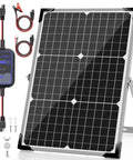 30W 12V Solar Panel Kit With MPPT Controller Monocrystalline Efficiency Waterproof Panel Trickle Charger Maintainer