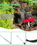 Throttle Cable Replacement For Front Tine Tillers And Cultivators Fits Versa 20015 And Vector Models Plug And Play Replacement For 13822 shown with parts and tiller
