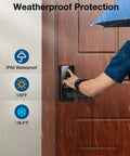 Smart Door Lock With Handle 6 Way Unlocking Fingerprint App Passcode Keyless Entry IC Card And Alexa Voice Control Electronic Deadbolt