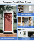 Keyless Entry Door Lock With Handle And Electronic Keypad Deadbolt, 3 Unlock Options, Auto Lock on various door types