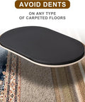 30 Pack Heavy Duty Furniture Glide Pads For Carpet Hassle Free Floor Protectors featured on varied carpet textures, preventing dents.