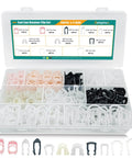280 Pieces Fuel Line Retainer Clips Set With 11 Sizes For 1/2 Inch And 5/8 Inch Fuel Lines Fits Ford LaCrosse Century Allure Lucerne GMC Envoy And Other GM Vehicles Must Have Auto Repair Gear, plastic organizer case