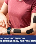 Gentle Tape 30 Pack Pain Free Removal Hypoallergenic Latex Free Cotton Medical Tape for Sensitive Skin applied on arm