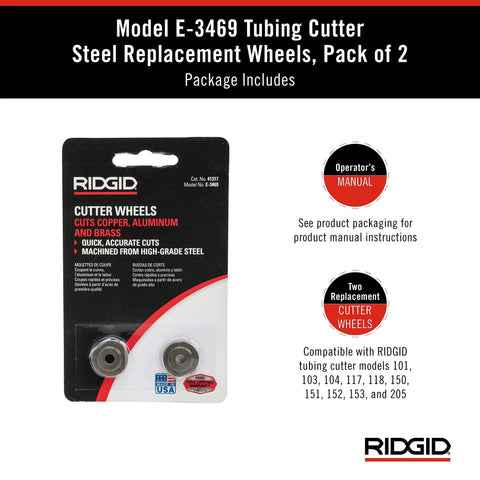 Packaging for Tubing Cutter Replacement Wheel For Aluminum And Copper Pipes Fits Multiple Models 101 103 104 117 118