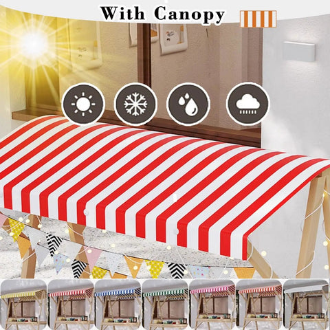Built Tough Wood Roll Out Food Cart On Wheels With No Sweat Assembly For Street Vendors And Farmers Markets Mobile Market Stall With Canopy