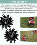 1622 Power Tiller Tines That Fit Most Tiller Cultivators, Help You Till Deep Up To 10 Inches And Wide Up To 9 Inches, shown on grass