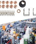 Top Pick Plasma Cutter Consumables Kit With Extra Electrodes Nozzles And Swirl Rings For S30 S35 Cut45 Machines Plus Spring Guide.