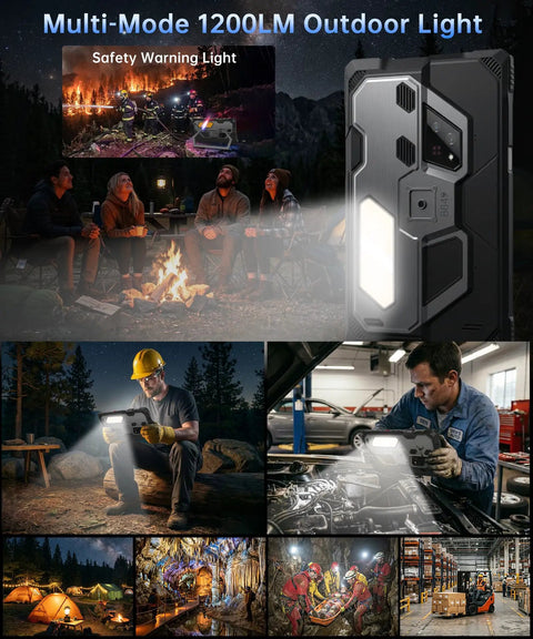 Heavy Duty 10.95 Inch Waterproof Rugged Tablet With A Built In 260 Lumen DLP Projector And Native 1080P Full HD Display That Goes Hard For All Day Outdoor Work And Weekend Adventures No Cap in outdoor settings and at work.
