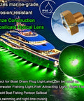 Illuminated yacht with Underwater Boat Drain Plug Light With App Control, RGBW 4 In 1 LED, IP68 Waterproof Bronze Marine Housing, 40W 4100LM