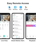 Smartphone displaying the All In One 16 Channel 4K PoE Security Camera System With Face Recognition And AcuSearch AI Detection app interface
