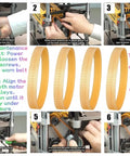 Installation guide for Four Pack Heavy Duty Six Rib Planer Drive Belt With Non Slip Grip and Rock Solid Build replacement.