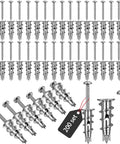 Bulk 400 Piece Zinc Self Drilling Drywall Anchors And Screws Kit With 200 Anchors And 200 Screws for heavy duty metal wall mounts