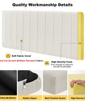 Soft fabric cover of Straight Up Solid Custom Size Hearth Cushion With Extra Thick Foam Padding for baby safe fireplace edge protector.