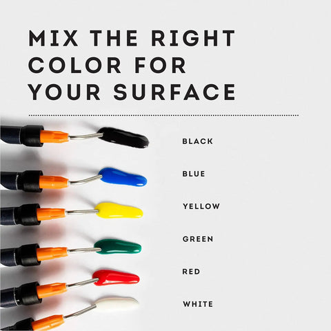 All-In-One Surface Repair Kit For Chips And Scratches Fix It Fast At Home On Tiles Countertops And Bathroom Fixtures Works On Porcelain Granite Marble Quartz Fiberglass And More color mixing tips