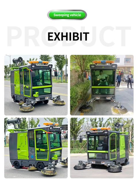 Ride On Industrial Floor Sweeper For Commercial Use Heavy Duty Machine With Custom Configurations Clean Big Spaces Fast Efficient Dust Control Solution Perfect Warehouses Factories And Outdoor Areas Durable Design