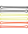 Reusable Rubber Twist Ties Pro Pack Six Pack 18 Inch Assorted Colors For DIY Projects And Cable Organization shown in various colors