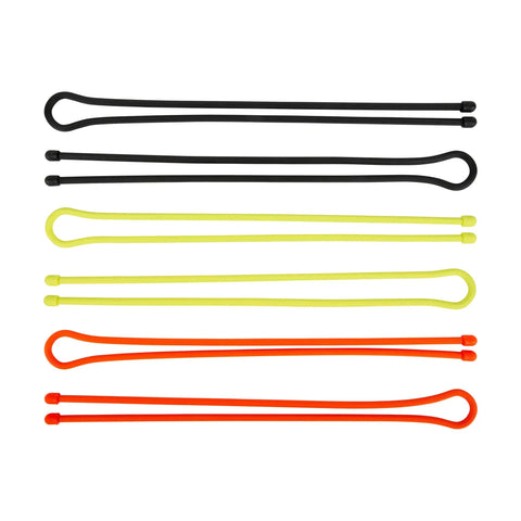 Reusable Rubber Twist Ties Pro Pack Six Pack 18 Inch Assorted Colors For DIY Projects And Cable Organization shown in various colors
