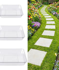 Three Size Square Stepping Stone Molds Set For Concrete DIY Friendly Reusable Plastic Cement Molds for Garden Pathway