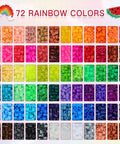 Fuse Beads Craft Kit With 15000 Beads In 72 Colors 5mm Beads Includes Pegboards Melting Beads Ironing Paper Tweezers