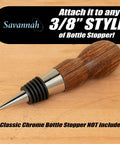 Heavy Duty Direct Thread Wood Lathe Chuck Adapter Enables Quick And Dead Simple Wooden Blank Threading, 3/8" style for bottle stoppers.
