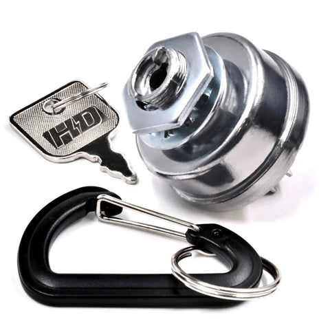 Heavy Duty Switch Starter Ignition Key Switch Replacement for M653 M655 M665 Tractors, includes key and carabiner