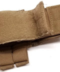 Slung Weapons Catch Coyote Brown for MOLLE Gear, detailed view of heavy-duty nylon Cordura fabric.