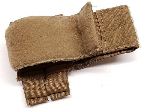 Slung Weapons Catch Coyote Brown for MOLLE Gear, detailed view of heavy-duty nylon Cordura fabric.