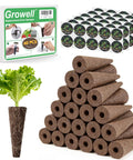 120 Pcs Hydroponic Pods Kit With 60 Grow Sponges And 60 Pod Labels For AeroGarden And Most Hydroponic Systems, Seed Starter Pods For Indoor Gardens, Ready To Go Refill Pack For Easy Indoor Growing