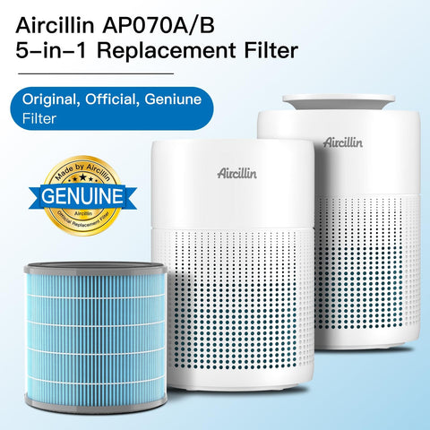 Replacement Filters For AP070A And AP070B Air Purifier 2 Pack With Activated Carbon And High Efficiency HEPA displayed