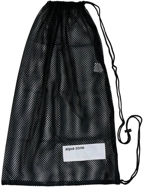Breathable Mesh Drawstring Bag For Gym Swim Beach Travel Gear One Shoulder Strap Durable Polyester 18x30 Inches Lightweight