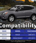Direct Fit Front Left And Right Lower Control Arm Ball Joint Stabilizer Sway Bar Link Assembly Replacement For Nissan Rogue 2008 2013 And Rogue Select 2014 2015 Suspension Kit MS30194 K750094 Beefed Up compatibility chart