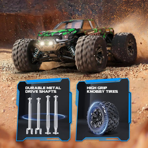 1 18 Scale All Terrain RC Cars 4WD Off Road Truck With 2.4 GHz Remote Waterproof SUV Style Electric Vehicle with metal shafts