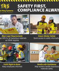 Workers using OSHA Compliant SDS Binder 2 Inch Heavy Duty MSDS Binder Bilingual English Spanish Holds 400 Sheets