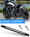 Black Shift Linkage For Indian Scout Motorcycles 2015 To 2024 Hussar Bobber And Scout Sixty Replacement Gear Shifter Rod With 1 Hole Slotted Style High Strength Precision Machined Direct Bolt On, black slotted rod with rod ends
