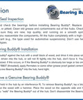 Installation guide for Chrome Beefed Up Trailer Bearing Dust Cap Protectors 1.980 Inch Diameter Bearing Buddies for Trailers