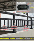 Level Up Your Outdoor Setup With These Rock Solid Railing Extenders Quick Bolt On Height increase shown on a modern deck railing with details.