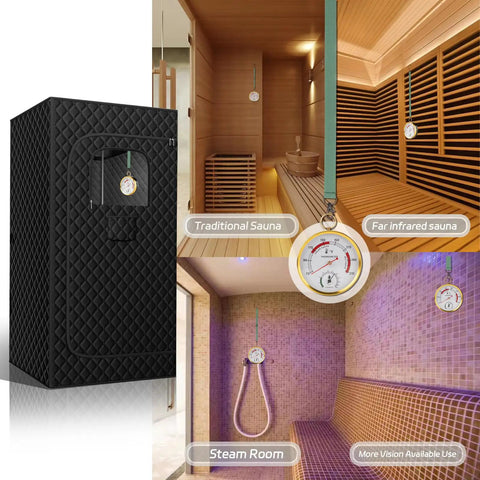 Sauna Thermometer And Hygrometer Fahrenheit With Lanyard Mount For Easy Readouts Portable Temperature And Humidity Monitor in sauna rooms