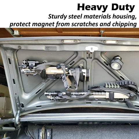 Magnetic tool mount using Beefy Neodymium Pot Magnets 2 Pack Heavy Duty Anti Broken Rare Earth With M8 Threaded Mounting