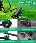 Dope Lawn Striper Kit For Push Mowers With Heavy Duty Stainless Steel Roller Universal DIY Striper shown with features