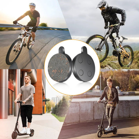 Four pack semi metal disc brake pads for 10 inch electric scooters replacement brakes with strong grip for quick smooth stops
