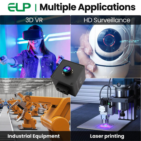 High Speed USB Autofocus Camera For PC And Laptop with 1080P 120FPS 12MP Sensor IMX577 shown in multiple applications