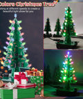 3D Christmas Tree Soldering Kit with LED Flashing Lights in 7 Colors Dope DIY Electronics Project for Learning STEM display