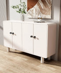 White cabinet with 25 Pack Black Cabinet Knobs for Cabinets and Drawers, Square and Round Aluminum Alloy Dresser Drawer Knobs.