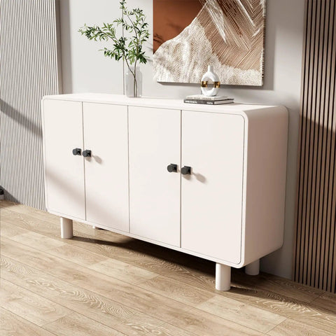 White cabinet with 25 Pack Black Cabinet Knobs for Cabinets and Drawers, Square and Round Aluminum Alloy Dresser Drawer Knobs.